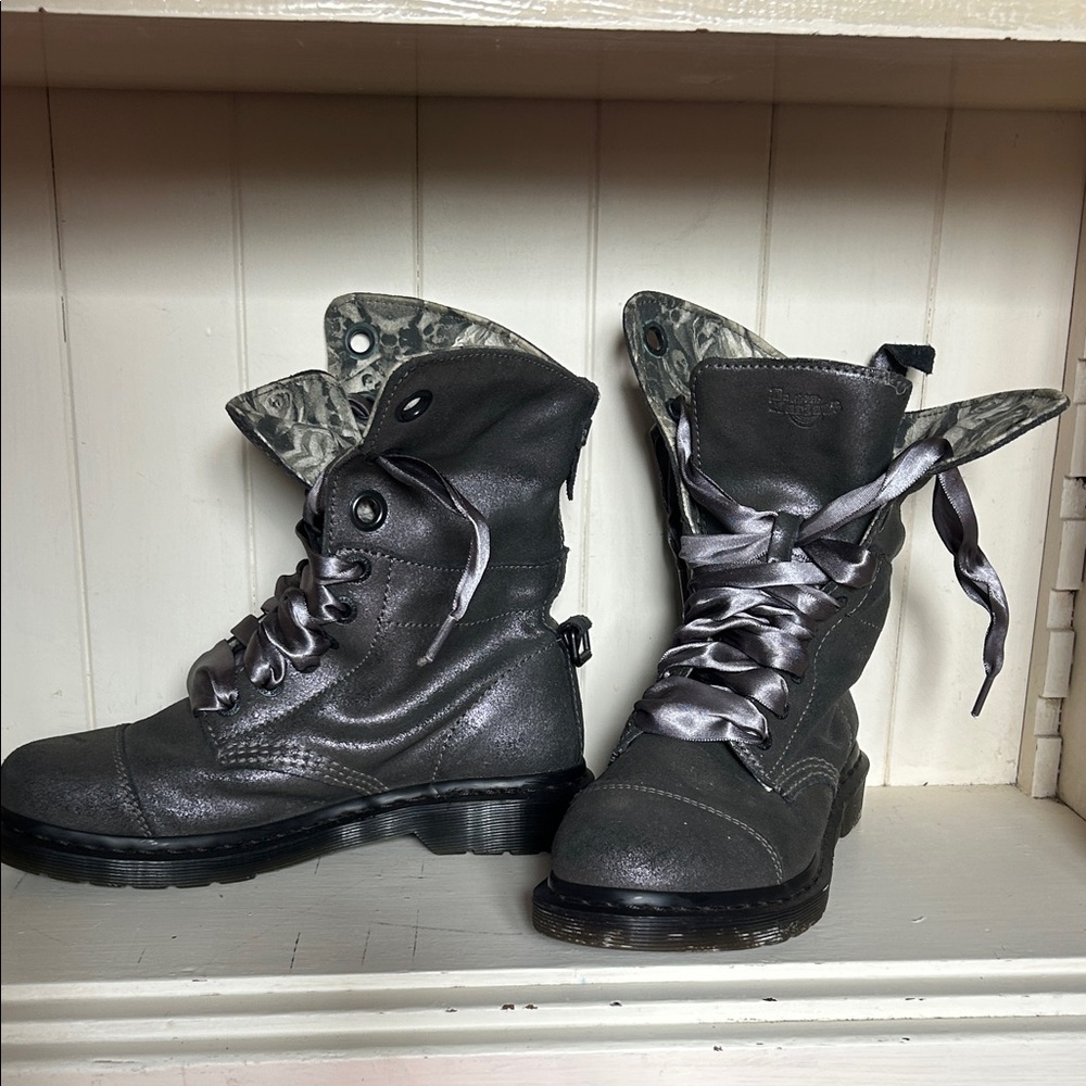 Silver lavender docs with gothic lining